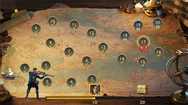 子弹射击金银岛之谜(3)