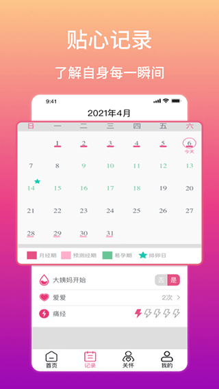大姨妈生理期提醒app(3)